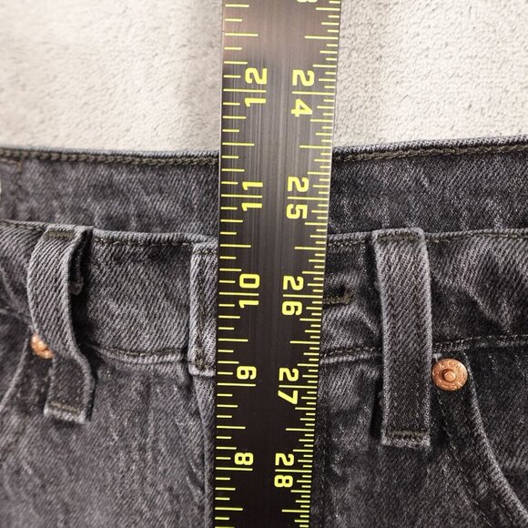 Levi's jeans 501 Original Fit women's 26 vintage black button fly red tab - Picture 6 of 16